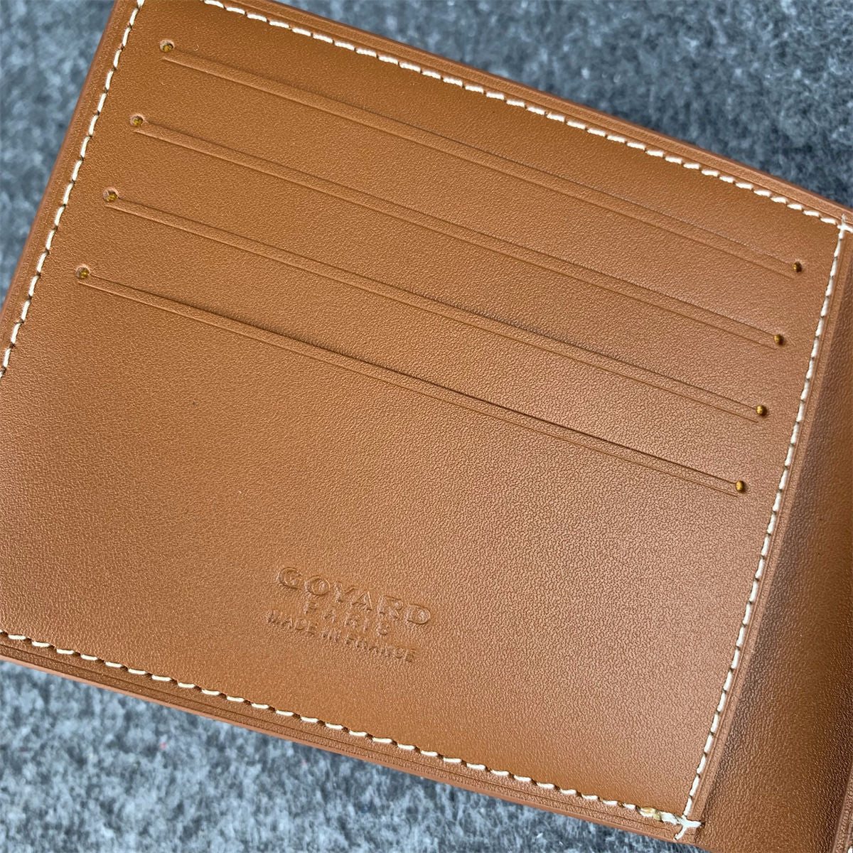 Goyard SLOT WALLET  'BLACK TAN'