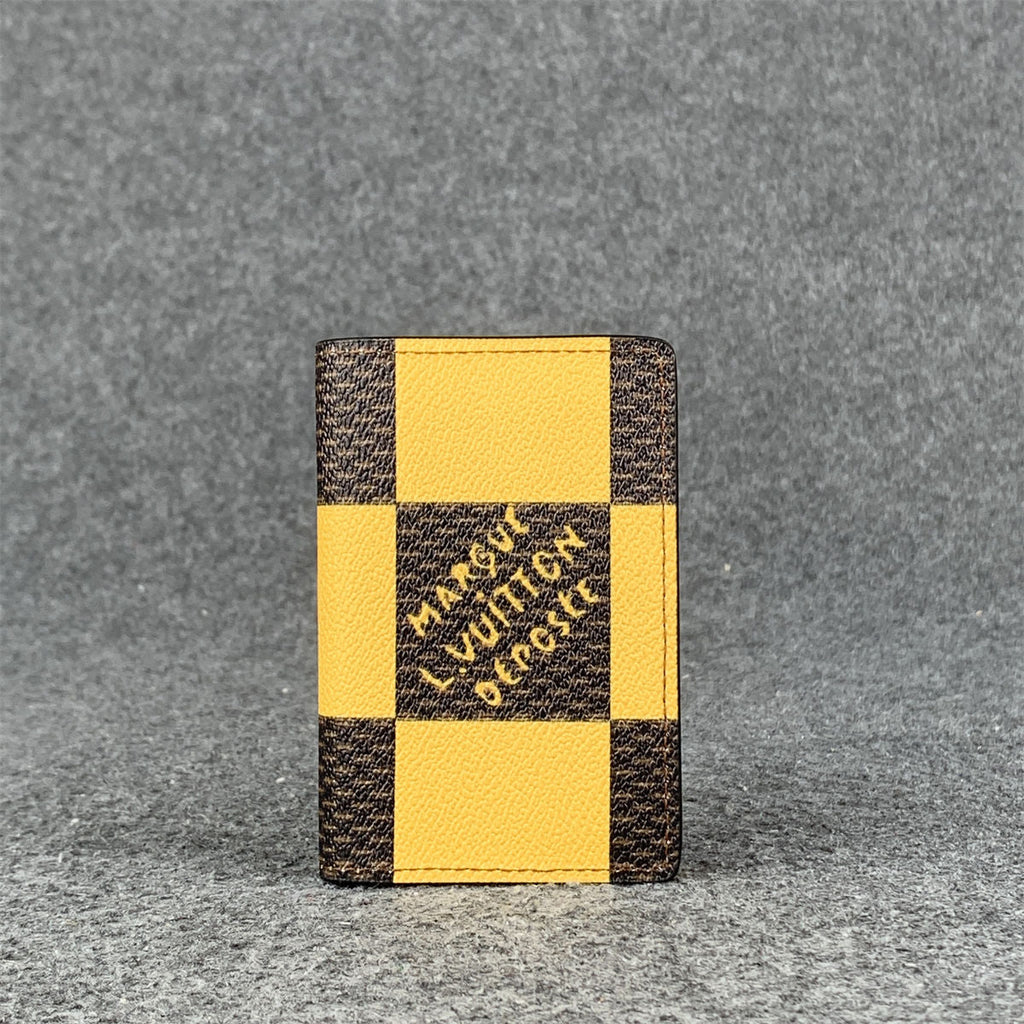 LV Brazza Wallet Damier 'Pop Yellow'