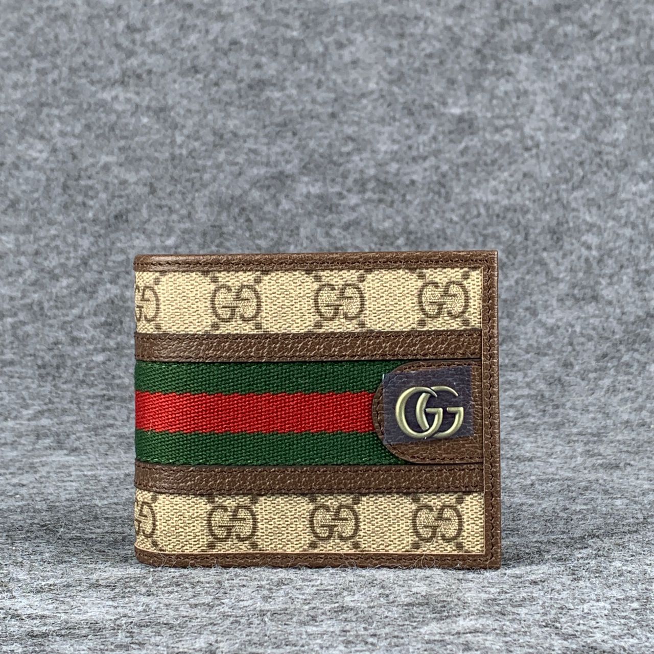 OPHIDIA GG WALLET 'BEIGE EBONY'