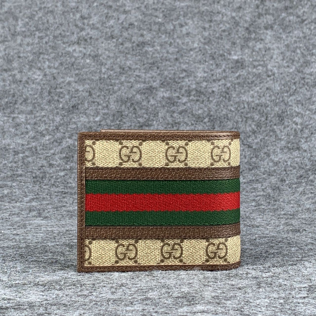 OPHIDIA GG WALLET 'BEIGE EBONY'