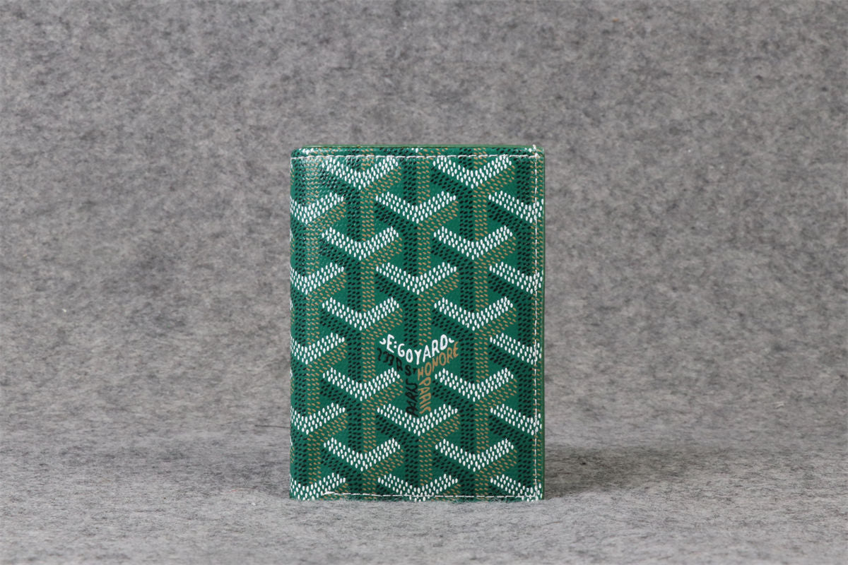 Goyard Canvas Saint Marc Card Wallet 'Green'