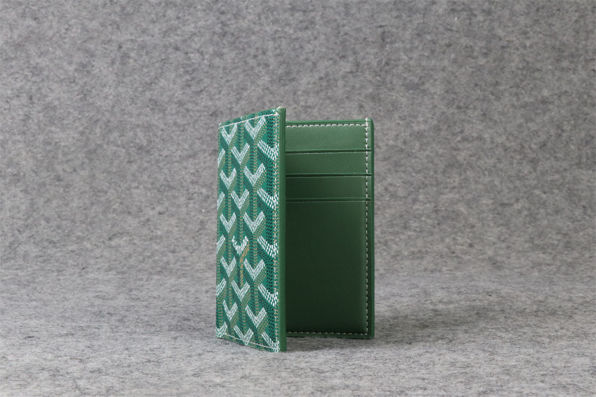 Goyard Canvas Saint Marc Card Wallet 'Green'