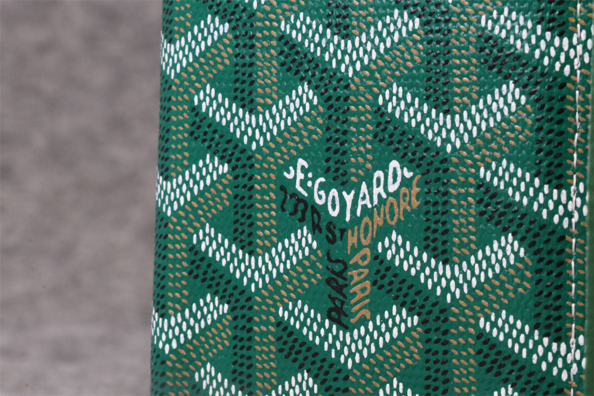 Goyard Canvas Saint Marc Card Wallet 'Green'