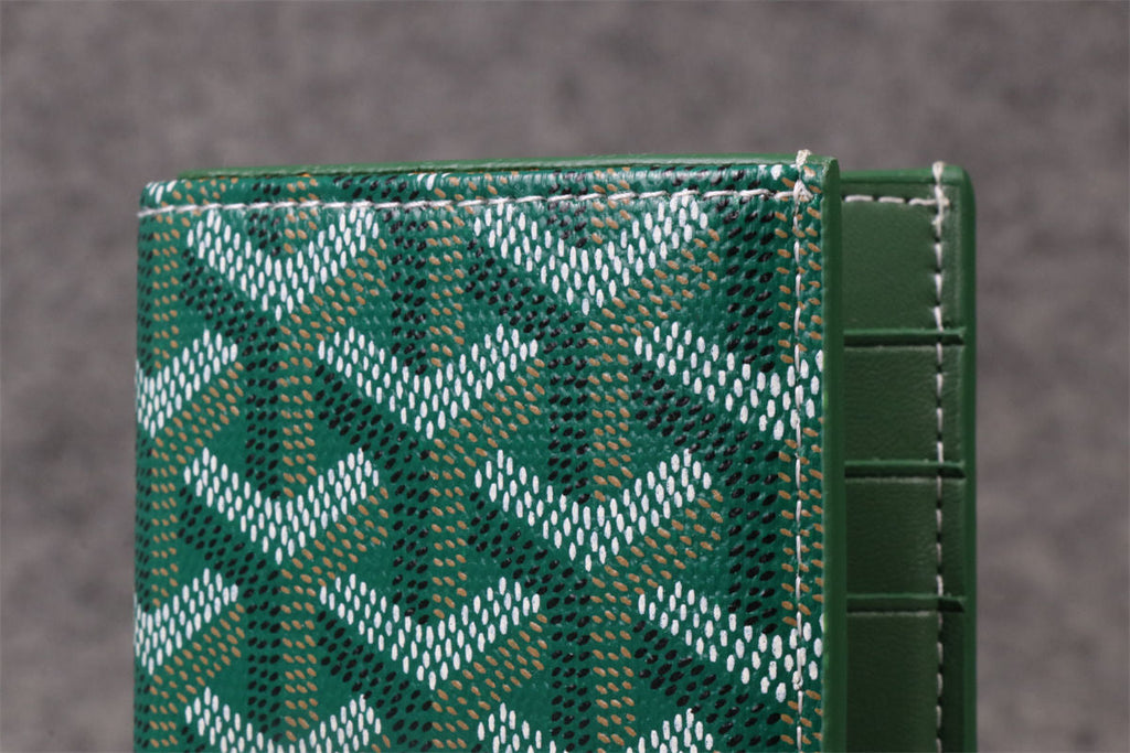 Goyard Canvas Saint Marc Card Wallet 'Green'