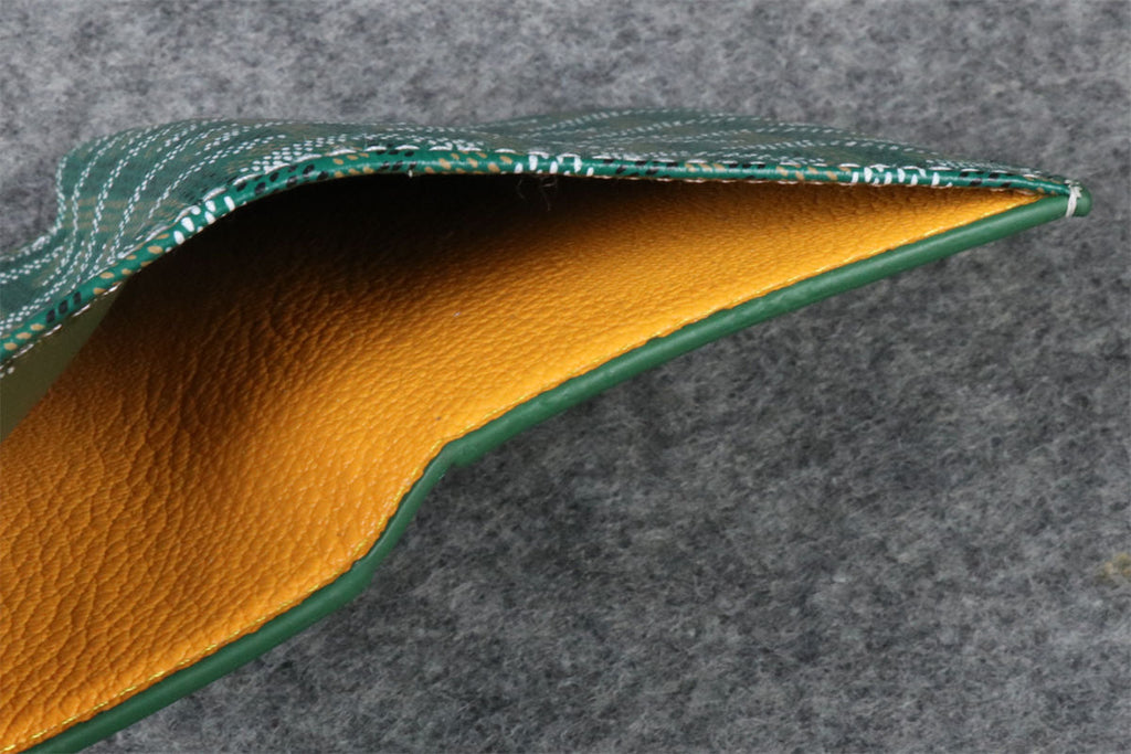 Goyard Canvas Saint Marc Card Wallet 'Green'