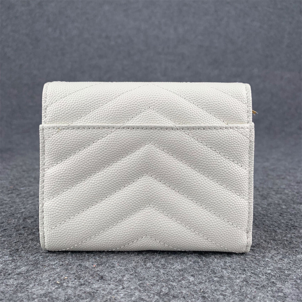YSL Small Envelope Wallet 'Grain De Poudre Leather'