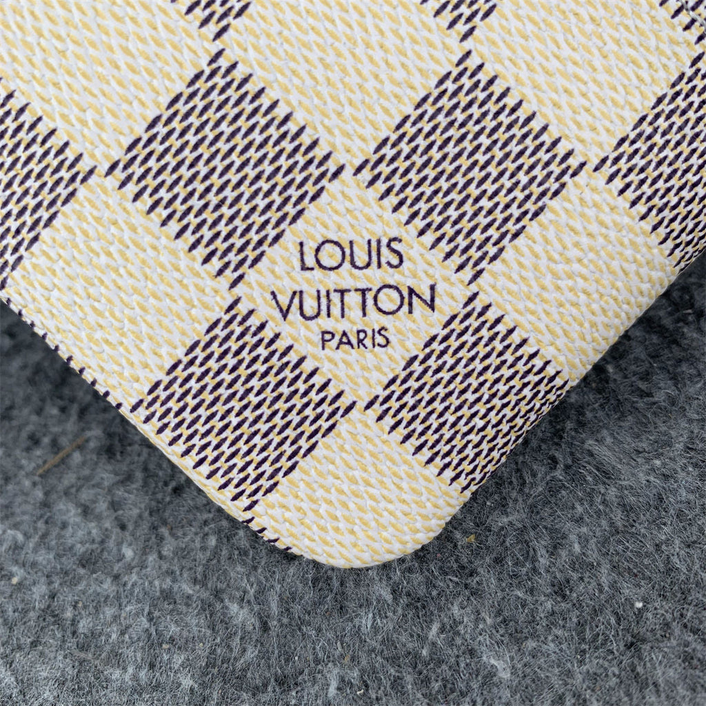 LV Key Pouch Damier Azur Coin Wallet