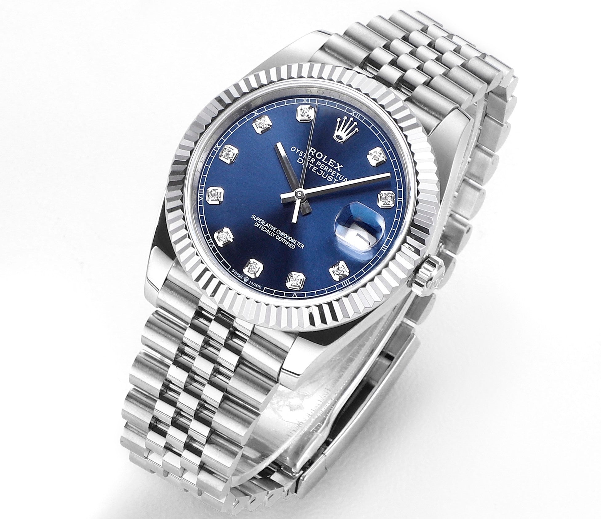 Blue & Diamond 41MM Watch