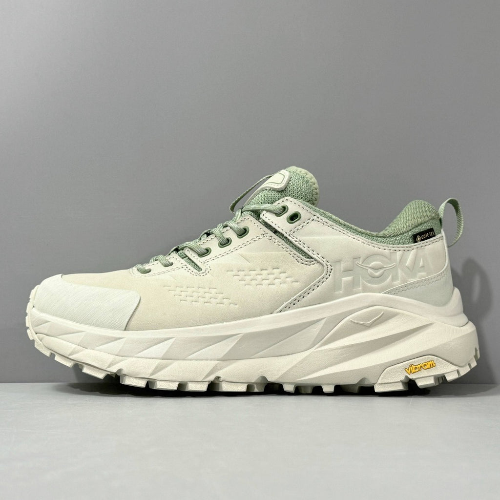 HOKA Kaha Low GTX Green | Grayish White