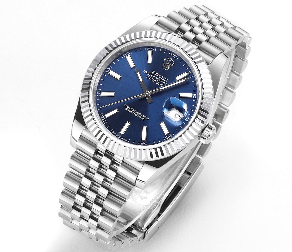 Blue & Stainless Steel 41MM Watch
