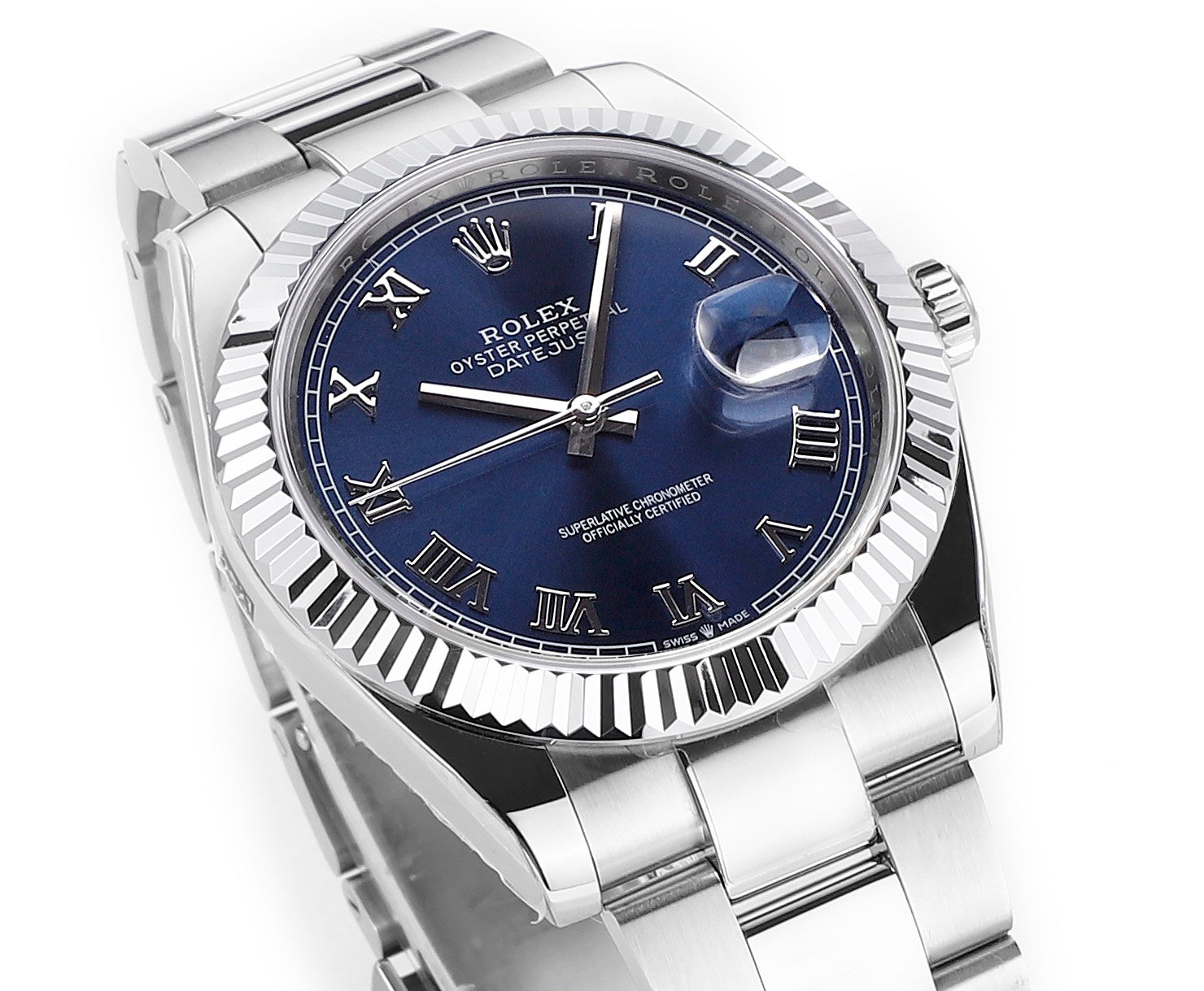 Blue & Stainless Steel 41MM Watch