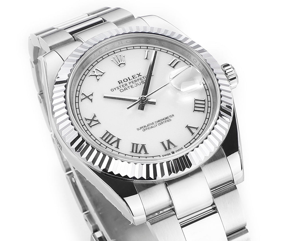 Steel & White 41MM Watch