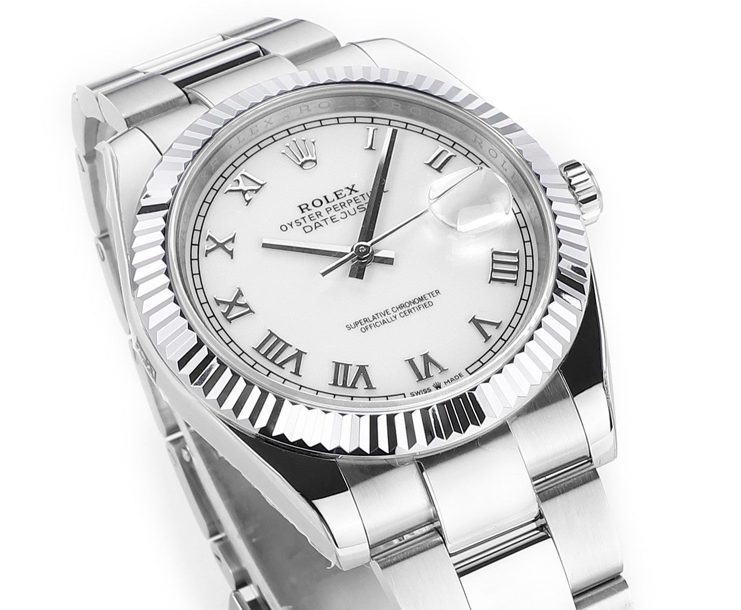 Steel & White 41MM Watch