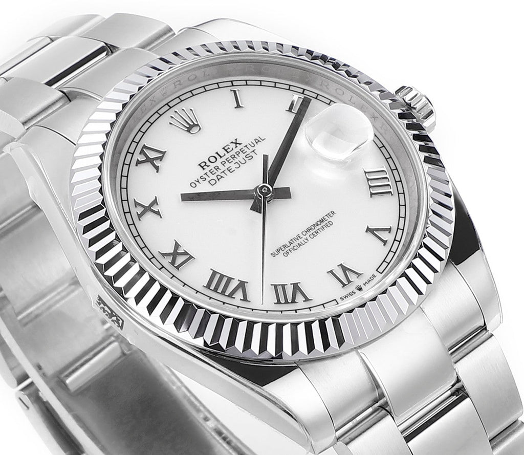 Steel & White 41MM Watch