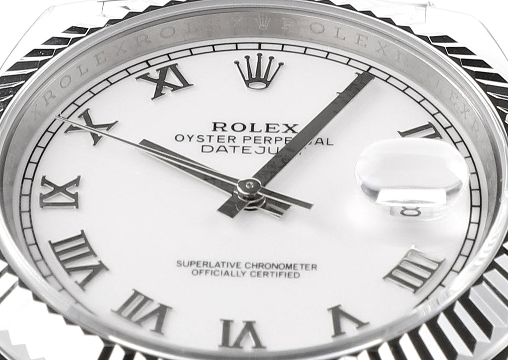 Steel & White 41MM Watch