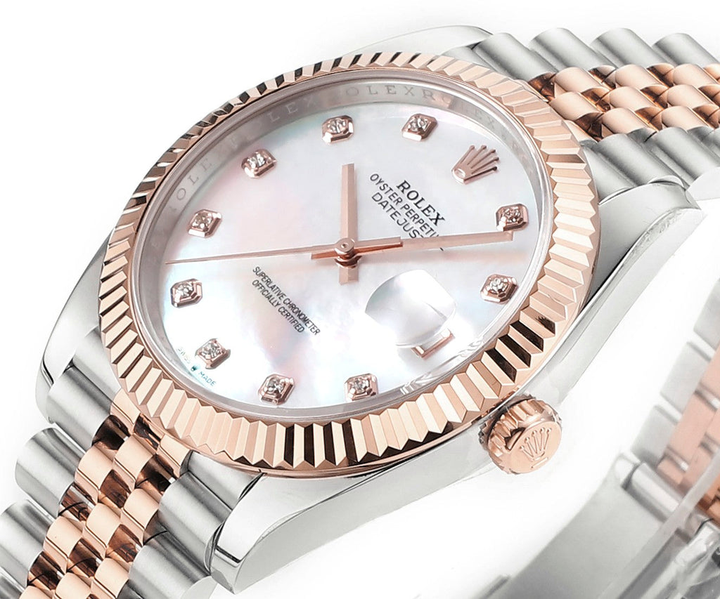 MOP Rose Gold & Steel 41MM Watch