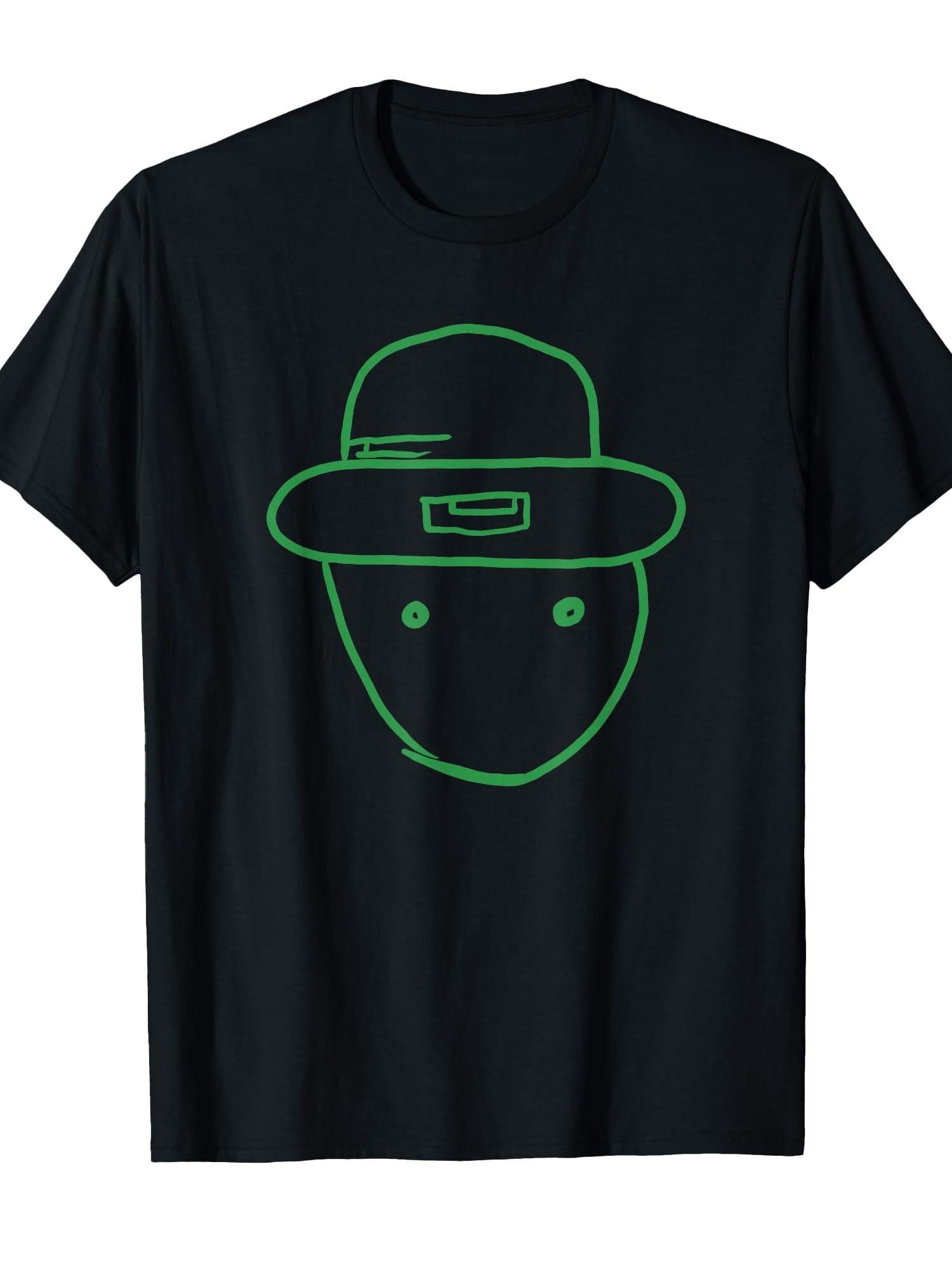 Amateur Leprechaun Sketch T-Shirt Leprechaun 220gsm Cotton Round Neck Short Sleeve Casual Henley Shirt Men T-Shirt