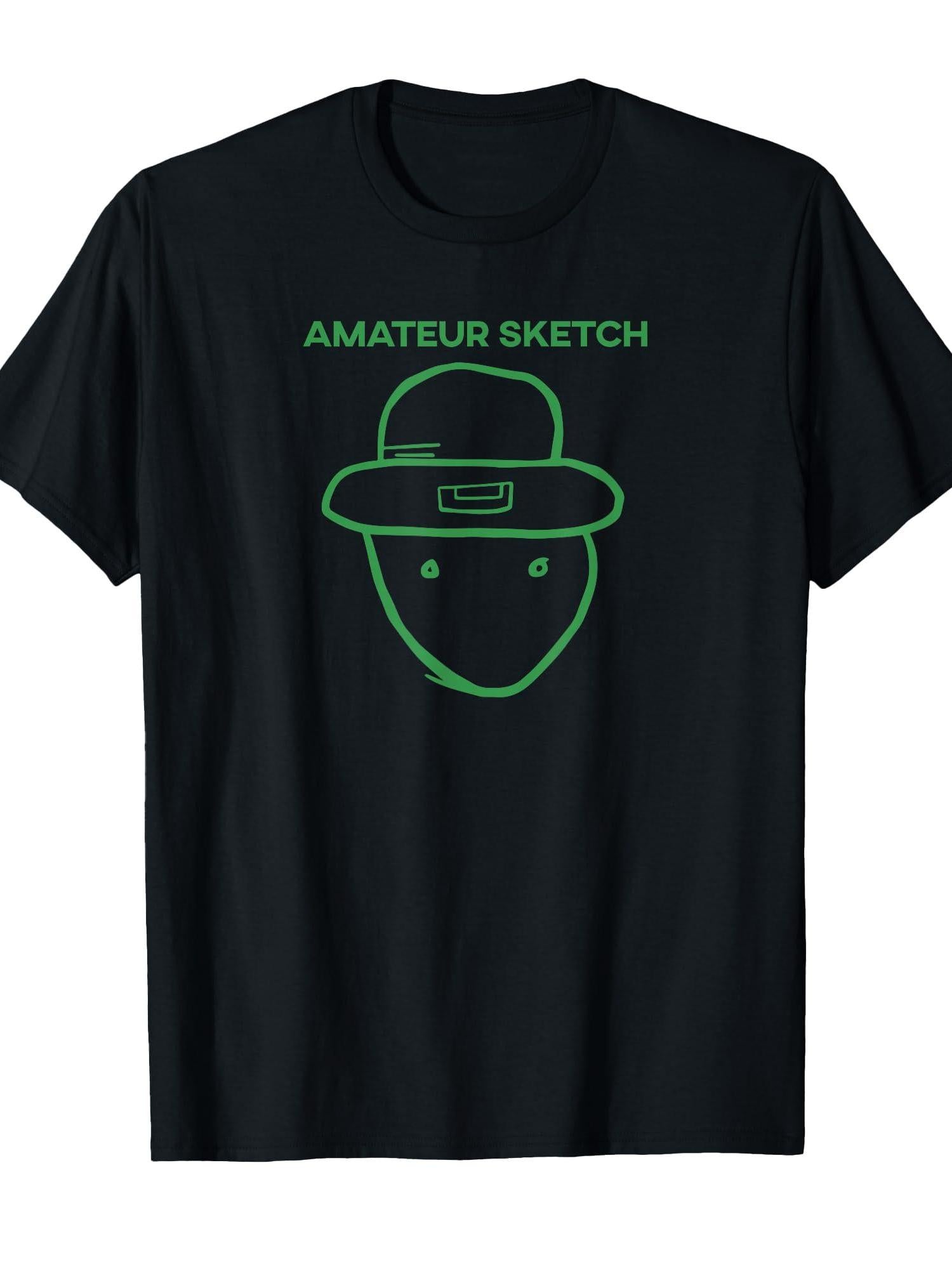 Amateur Leprechaun Sketch Mobile Alabama St Patrick's Day T-Shirt Leprechaun 220gsm Cotton Round Neck Short Sleeve Casual Henley Shirt Men T-Shirt