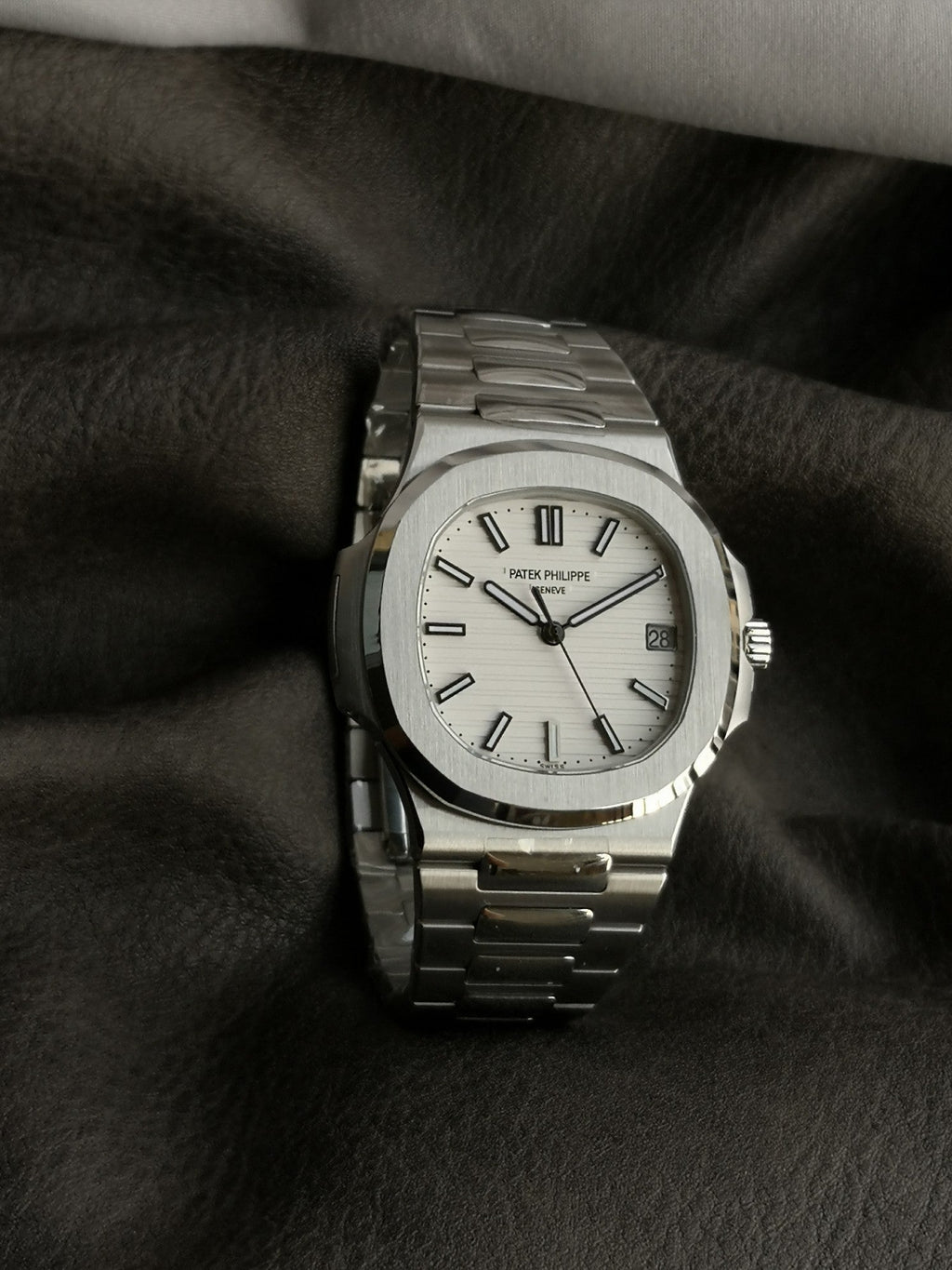 Steel White 40mm Watch