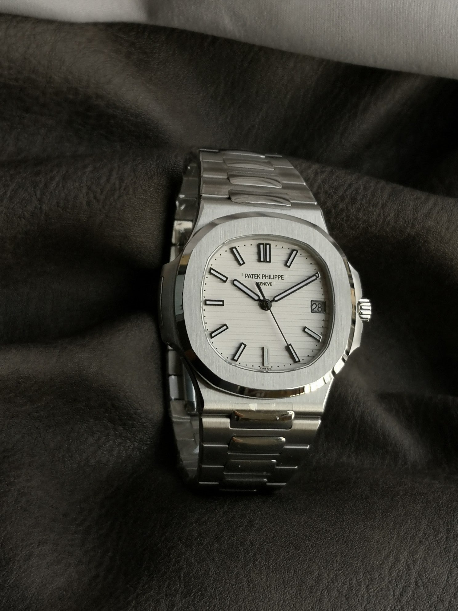Steel White 40mm Watch