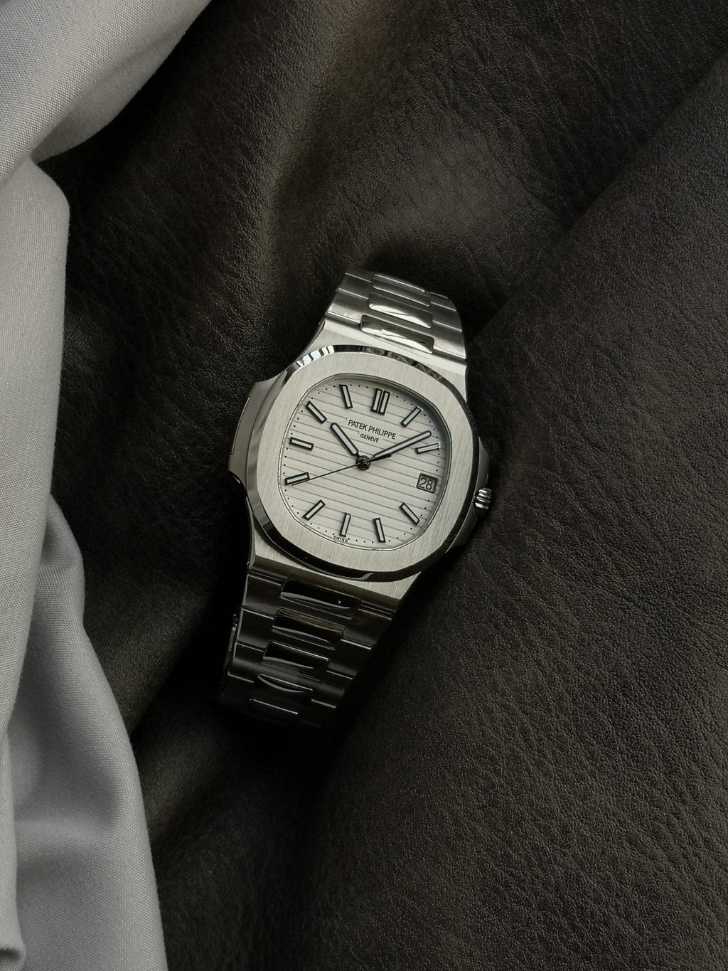 Steel White 40mm Watch