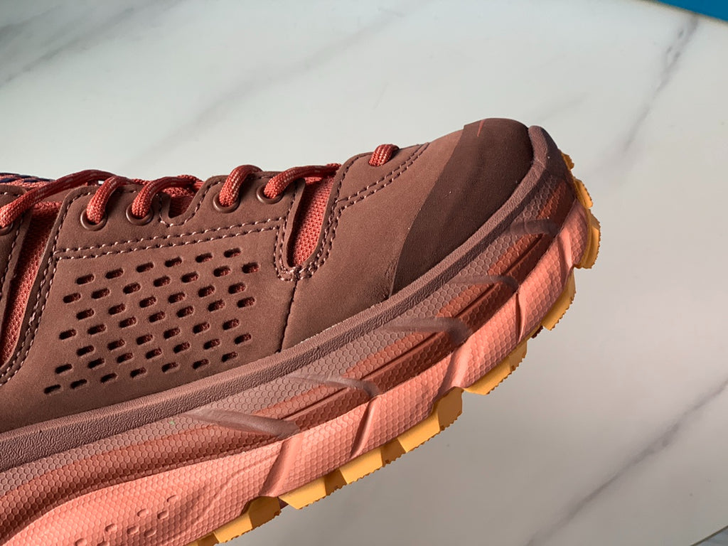 HOKA Ultra Low Gore-Tex Taupe Brown | Warm Orange Yellow