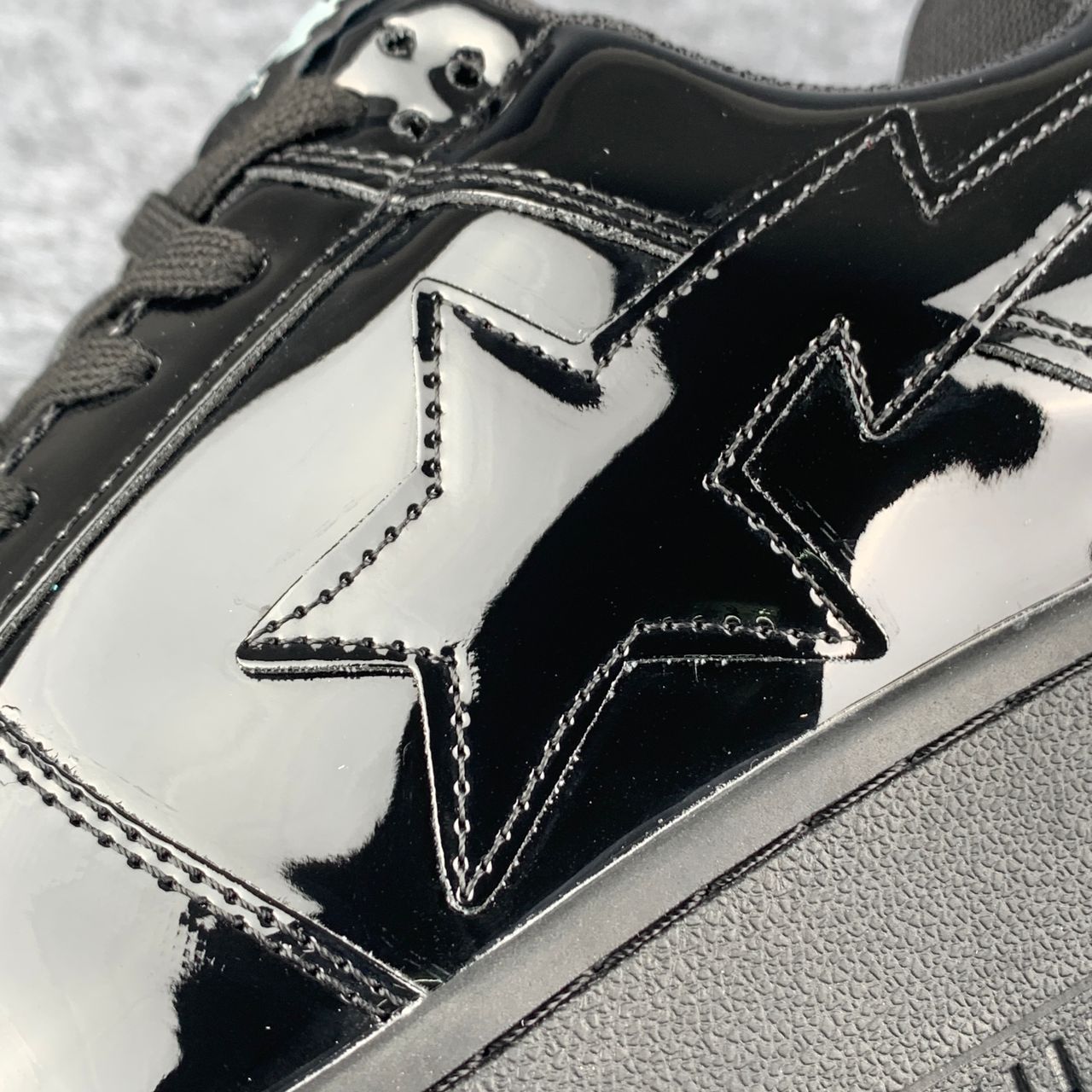 Bapesta Low 'Patent Black'