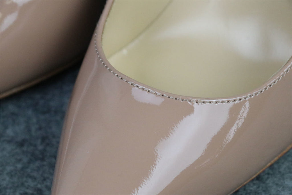 CL Kate Pump Patent Leather 'Nude'