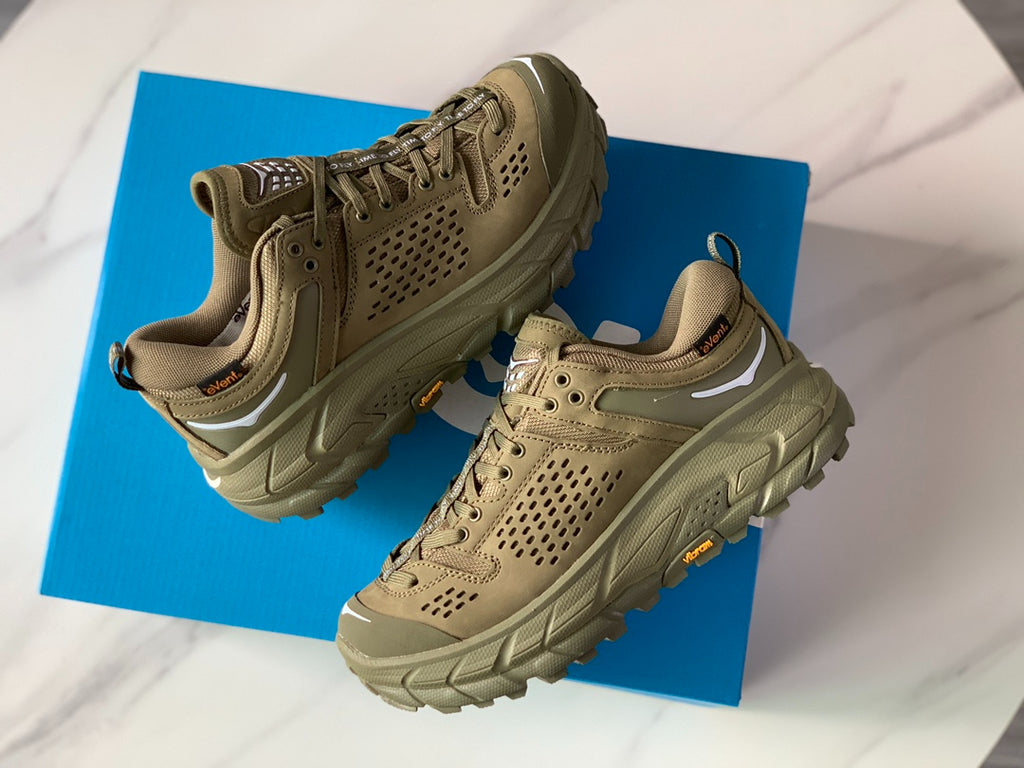 HOKA Ultra Low Gore-Tex Dark Olive Green | Light Gray Green