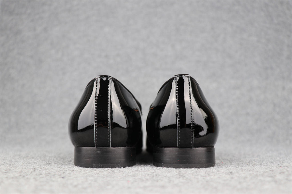 CL Dandelion Tassel Loafers 'Black Patent Leather'