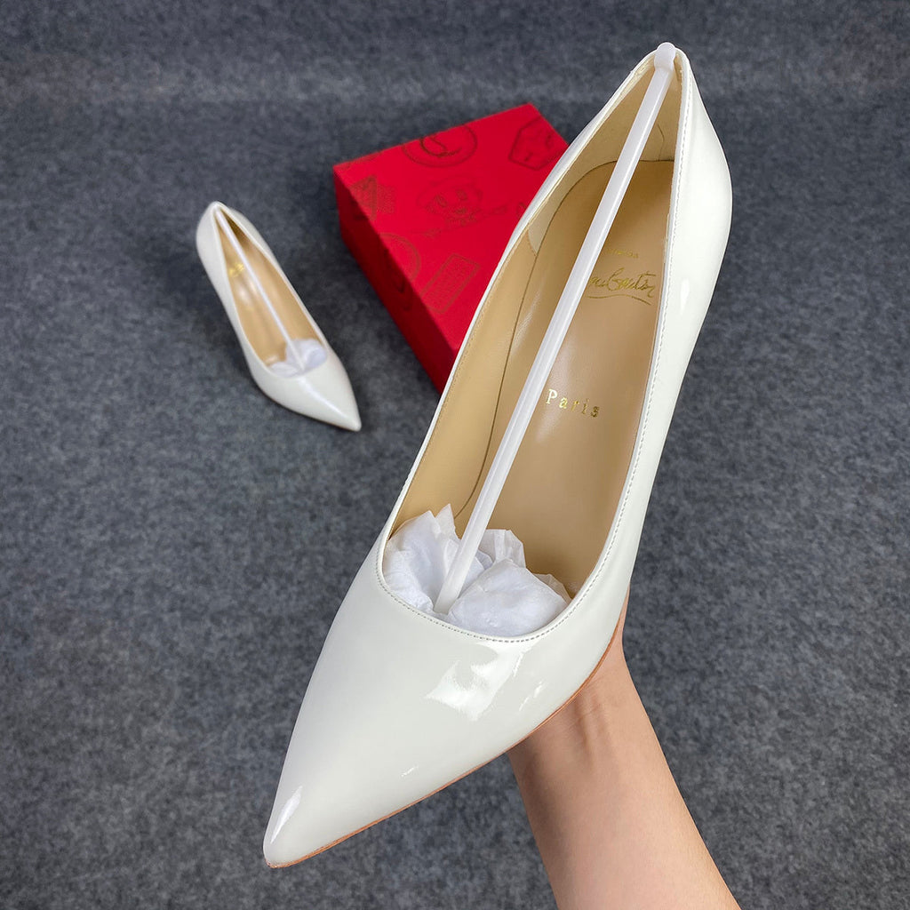 CL So Kate Pump  'White' Patent Leather'