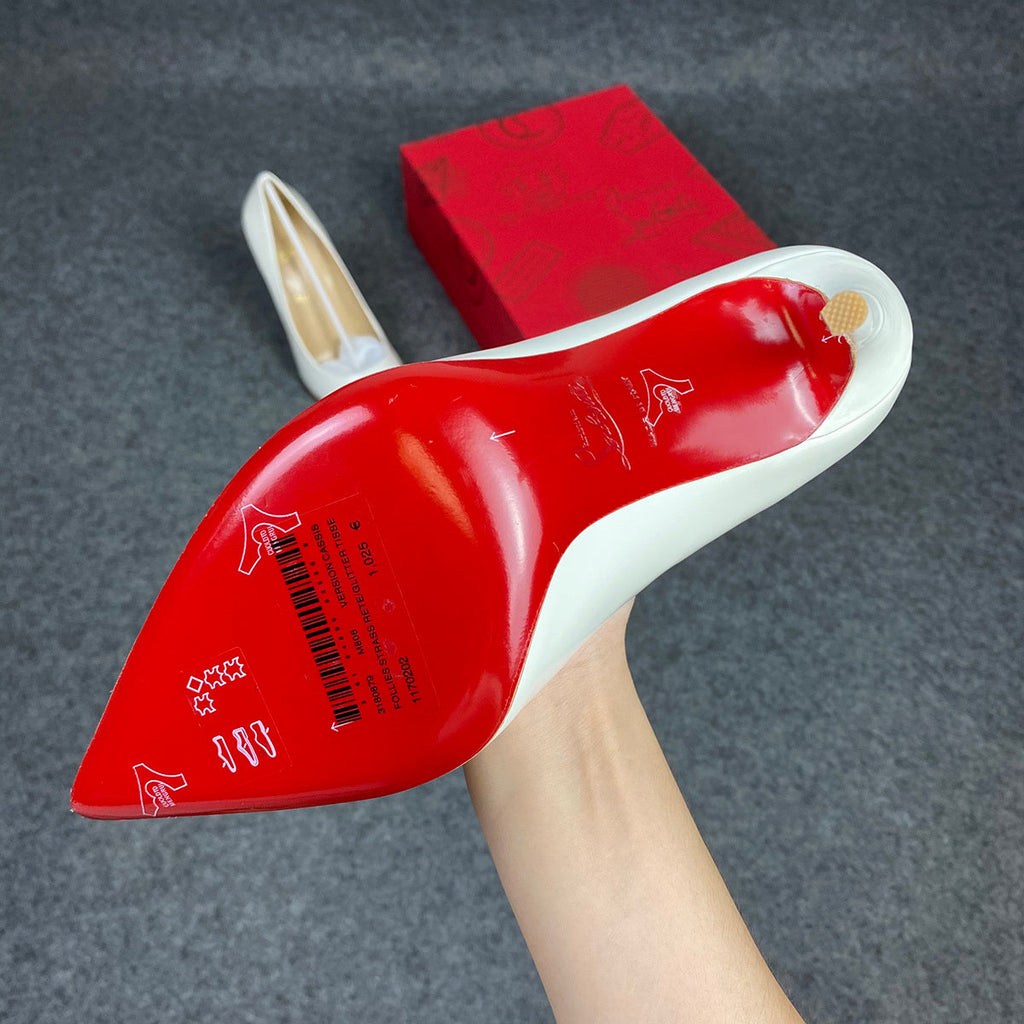 CL So Kate Pump  'White' Patent Leather'