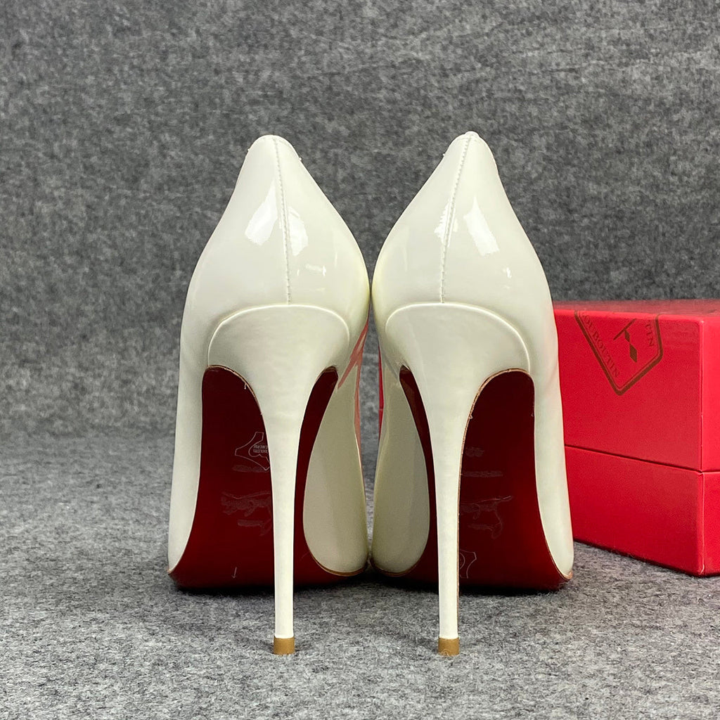 CL So Kate Pump  'White' Patent Leather'
