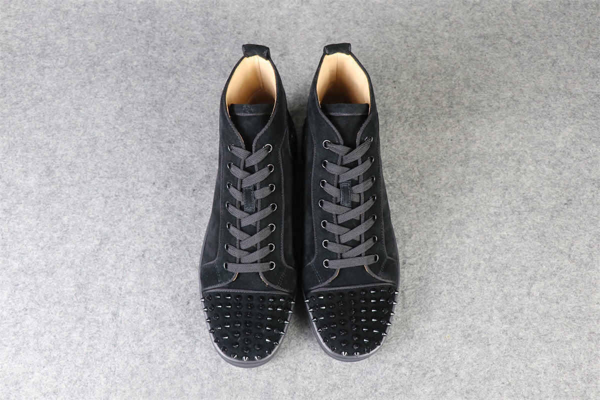CL Lou Spikes Orlato High-Top 'Black Suede'