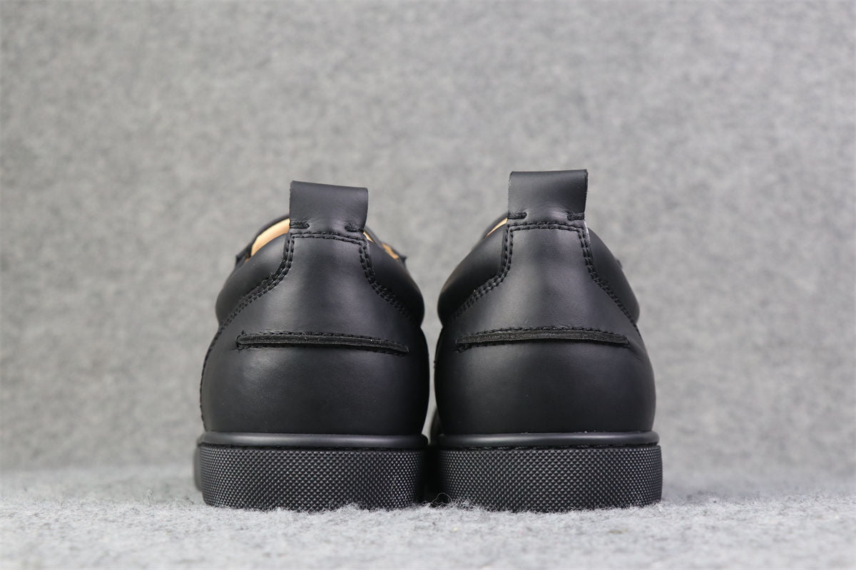 CL Louis Junior Low-Top Sneaker “Black Calfskin”