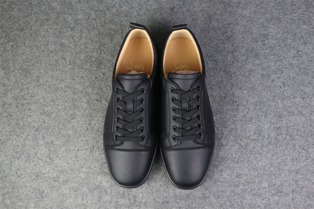 CL Louis Junior Low-Top Sneaker “Black Calfskin”