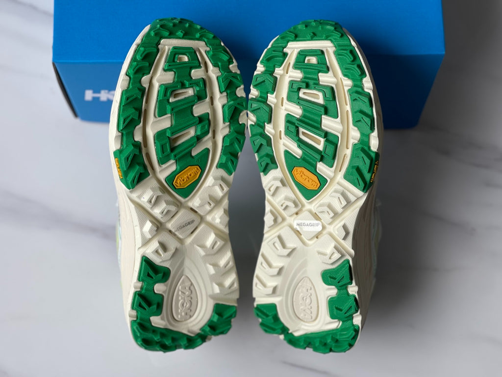 HOKA Mafate Speed 2 Beige | Fluorescent Green