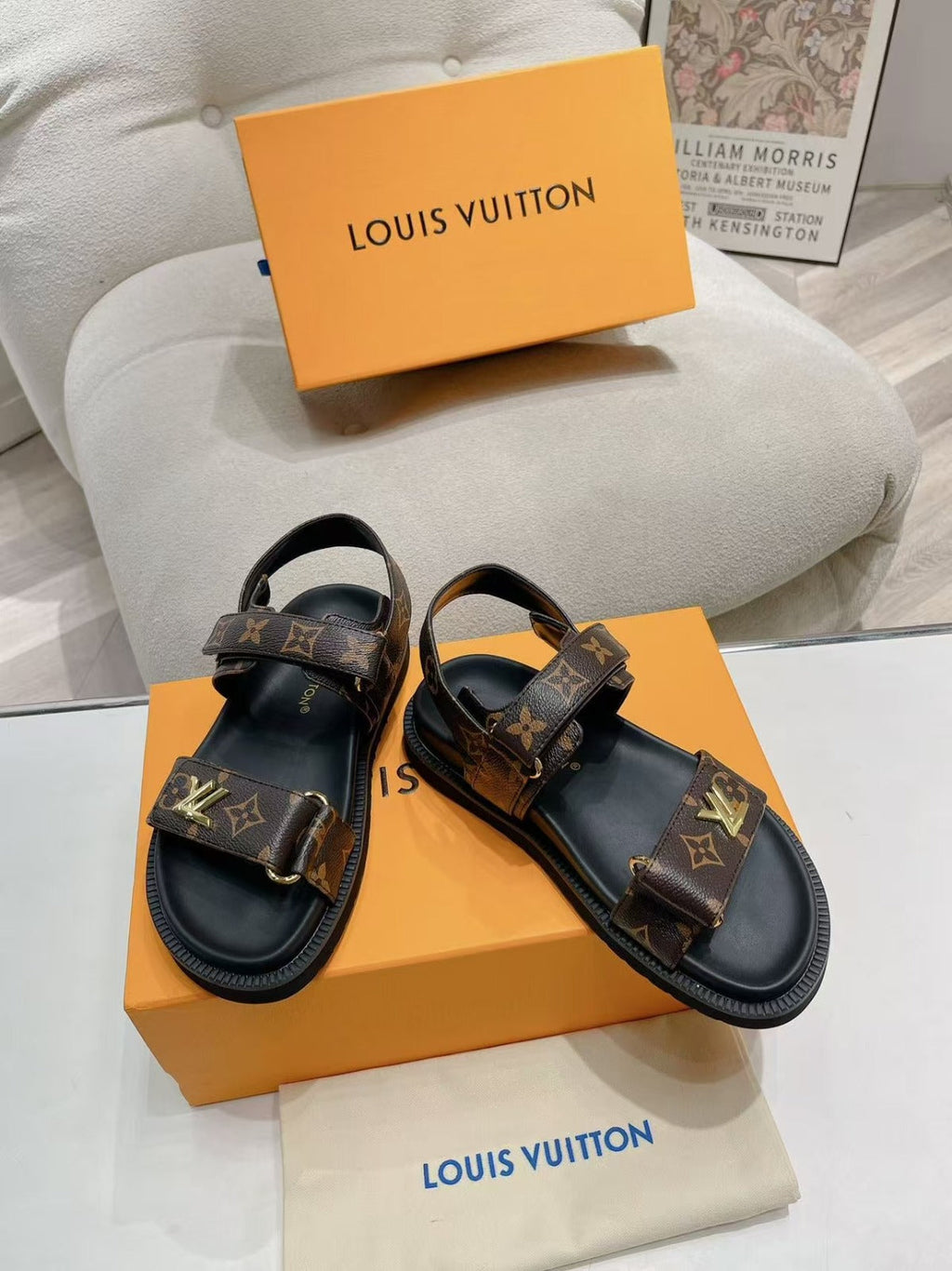 LV Sunset Comfort Flat Sandal