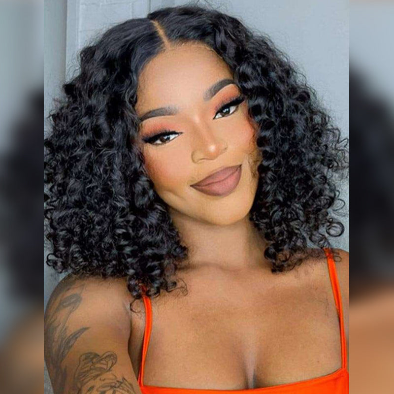 Glueless Flexi-Fit Drawstring Wig Loose Deep Wave Colored  7x6/13x6 Lace Human Hair Wig