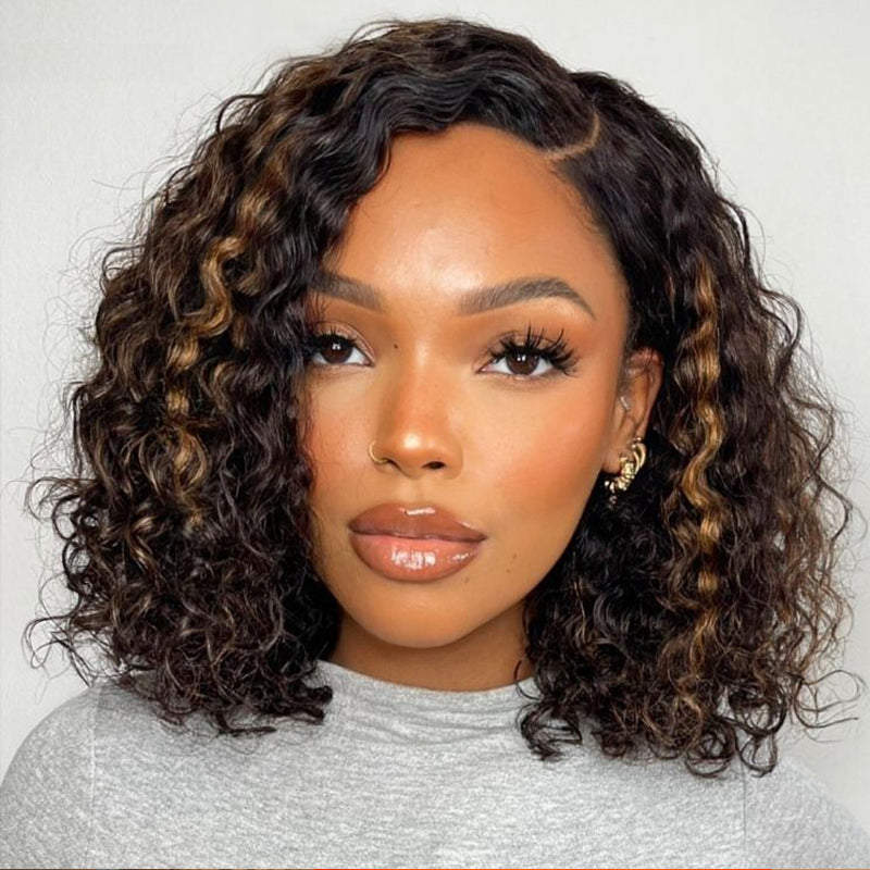 Glueless Flexi-Fit Drawstring Wig Loose Deep Wave Colored  7x6/13x6 Lace Human Hair Wig