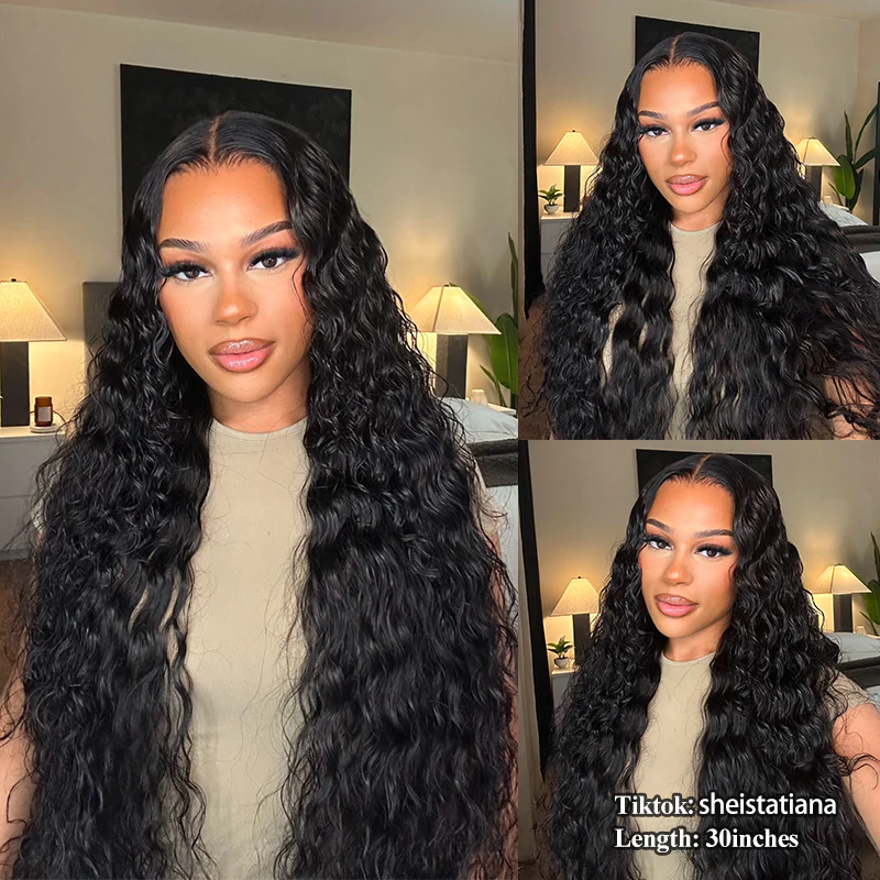 Glueless Flexi-Fit Drawstring Wig Loose Deep Wave Colored  7x6/13x6 Lace Human Hair Wig