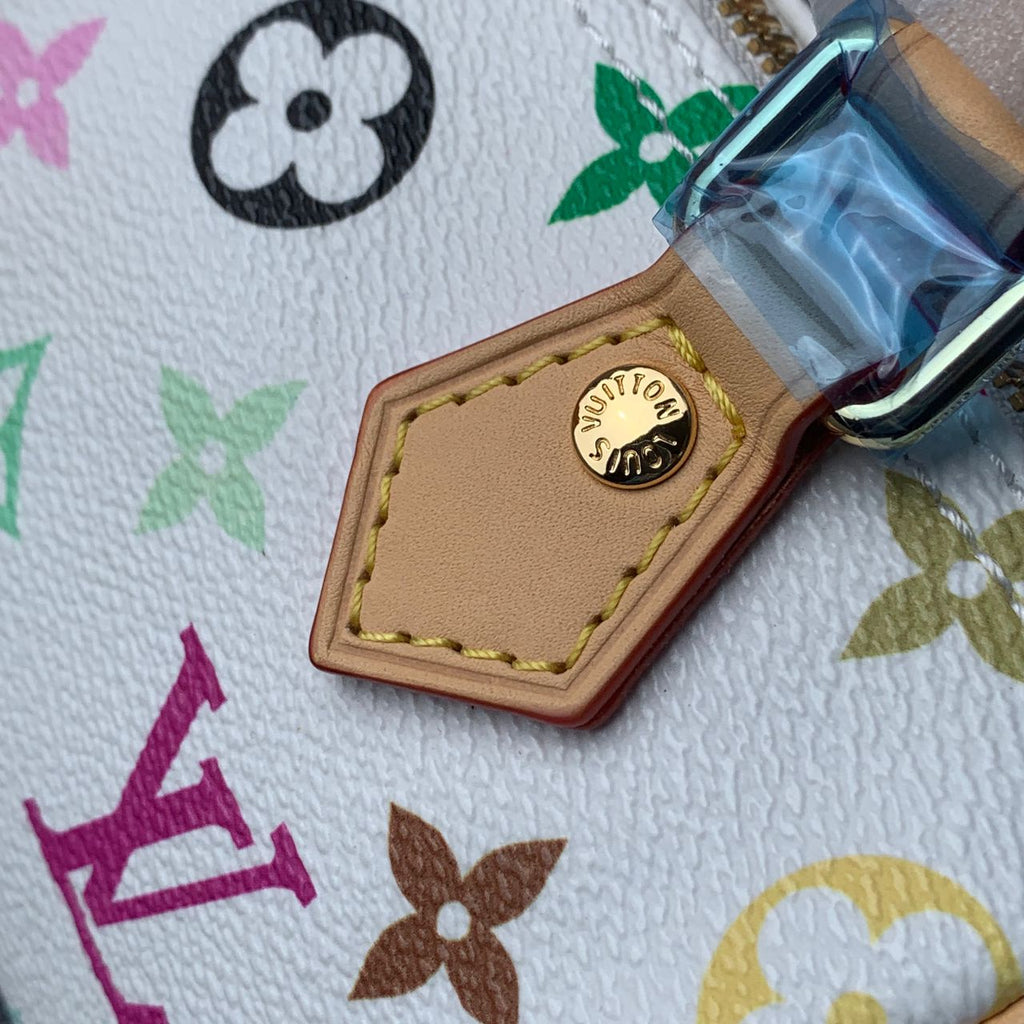 LV x Takashi Murakami Nano Speedy White Multicolored