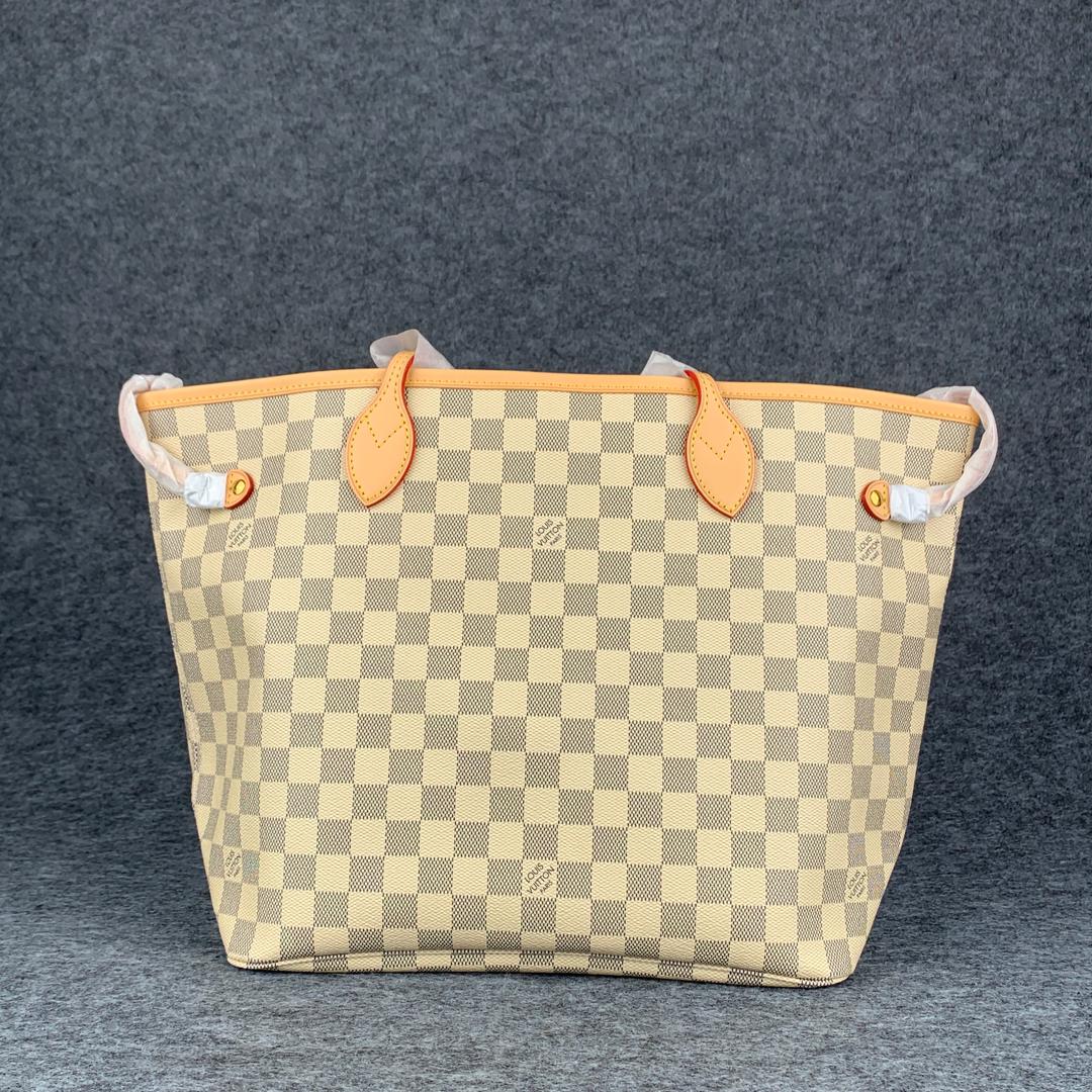 NEVERFULL DAMIER AZUR MM ROSE BALLERINE LINING