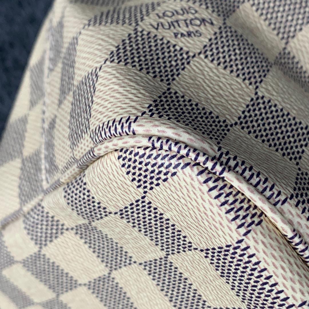 NEVERFULL DAMIER AZUR MM ROSE BALLERINE LINING