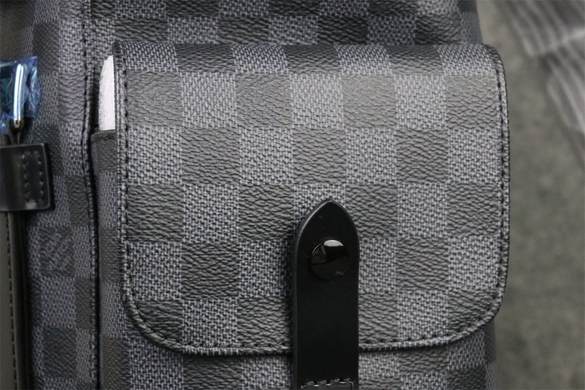 LV CHRISTOPHER DAMIER GRAPHITE PM 'Grey/BLACK'