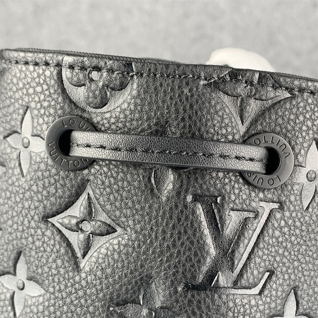 LV Black & Orange Taurillon Leather Monogram Christopher Backpack