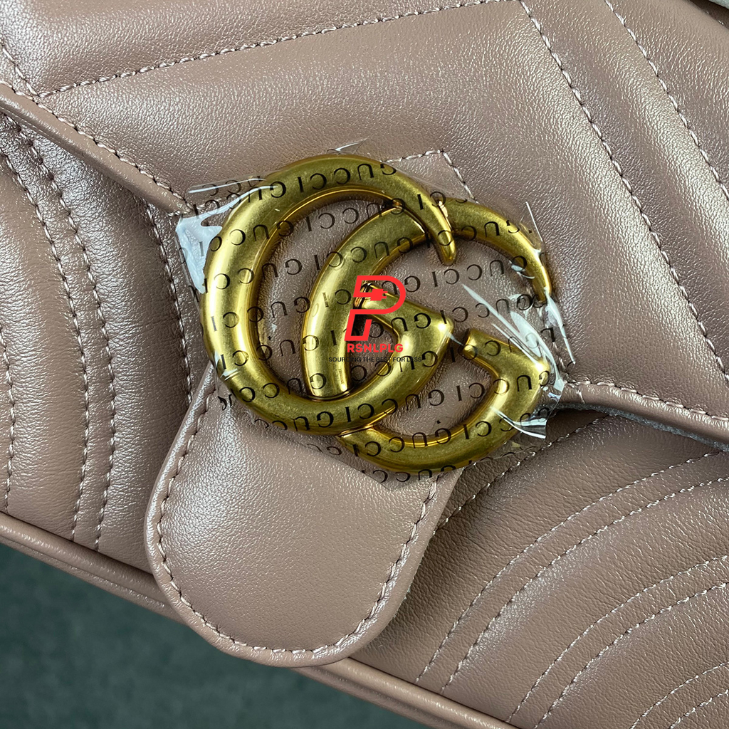 GG Marmont Matelasse Super Mini Bag 'Pink'