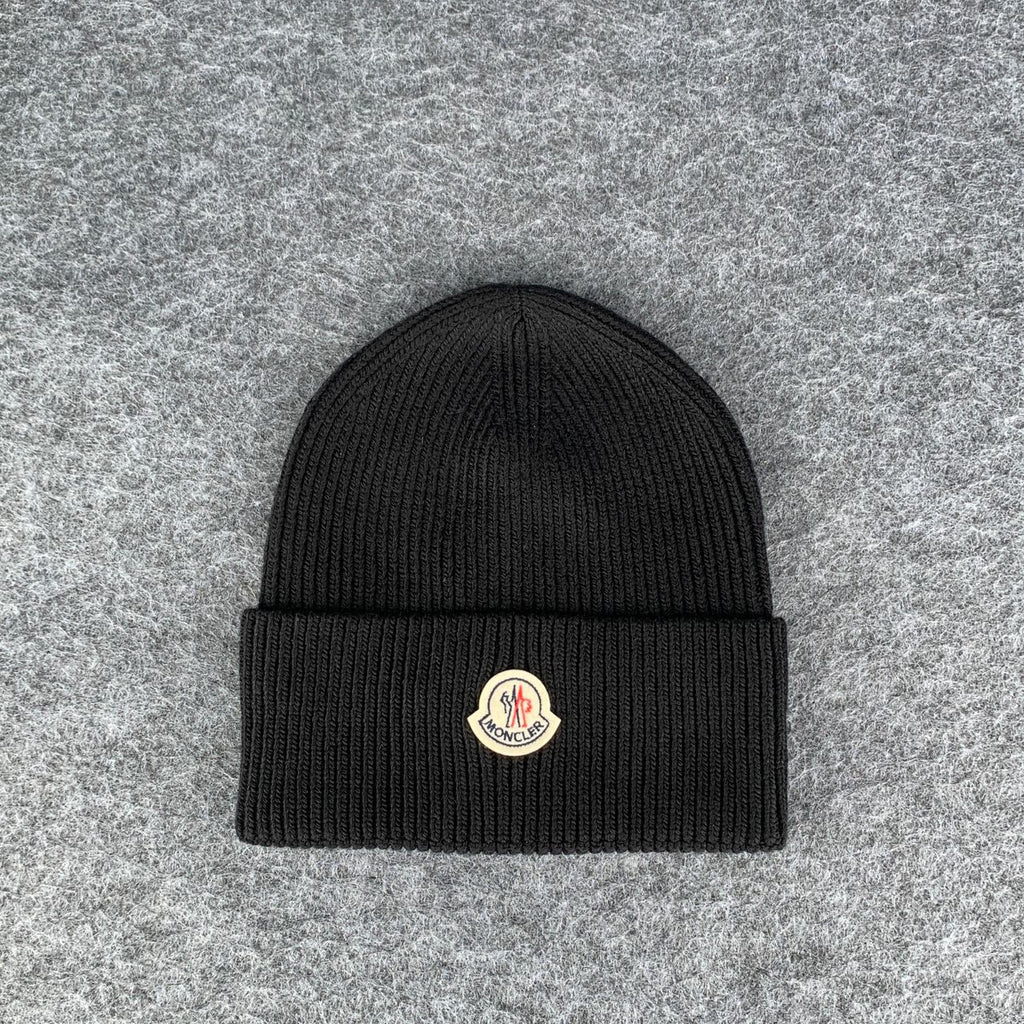 Moncler Cashmere Beanie Hat 'Black'