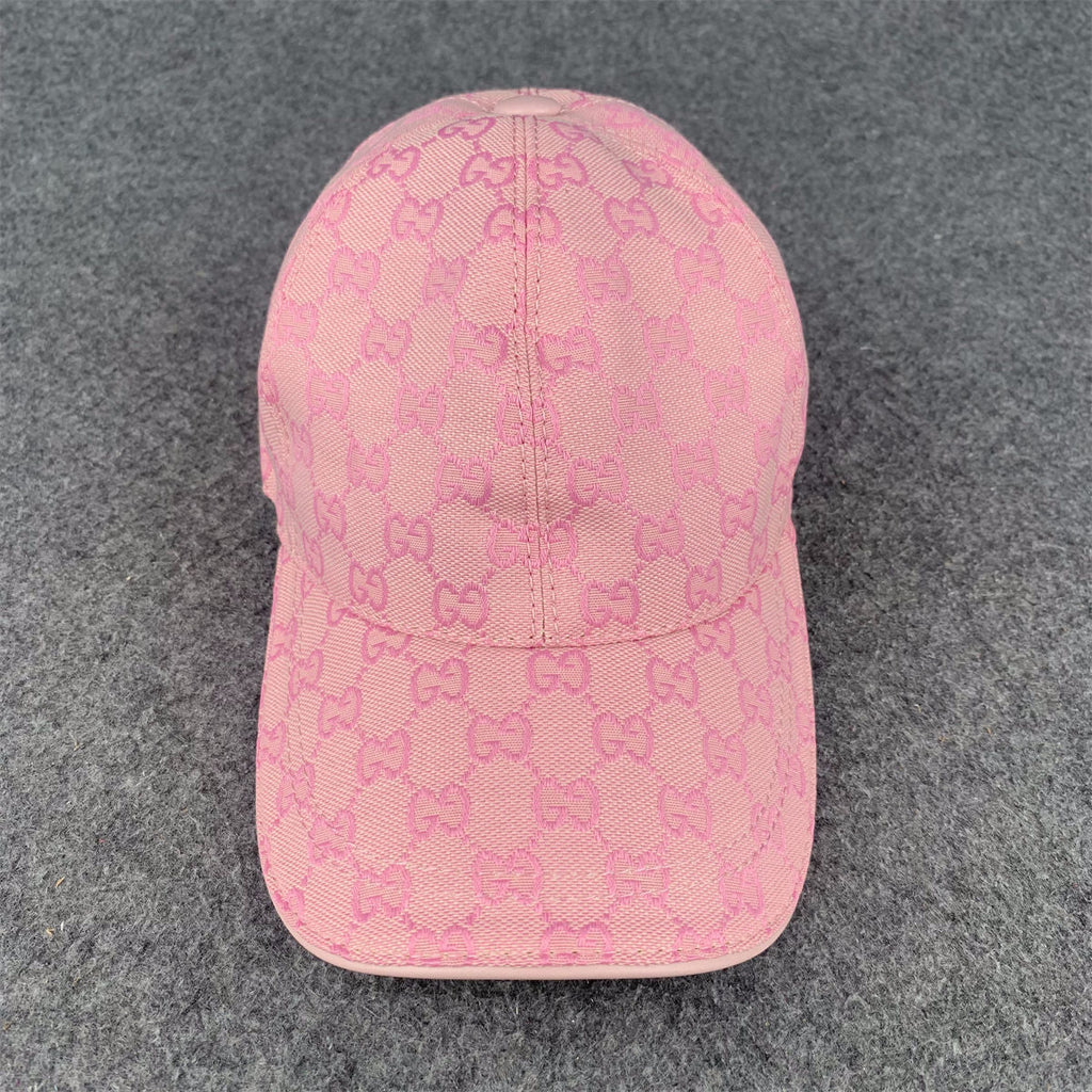Gucci GG Canvas Baseball Cap/Hat 'Pink'