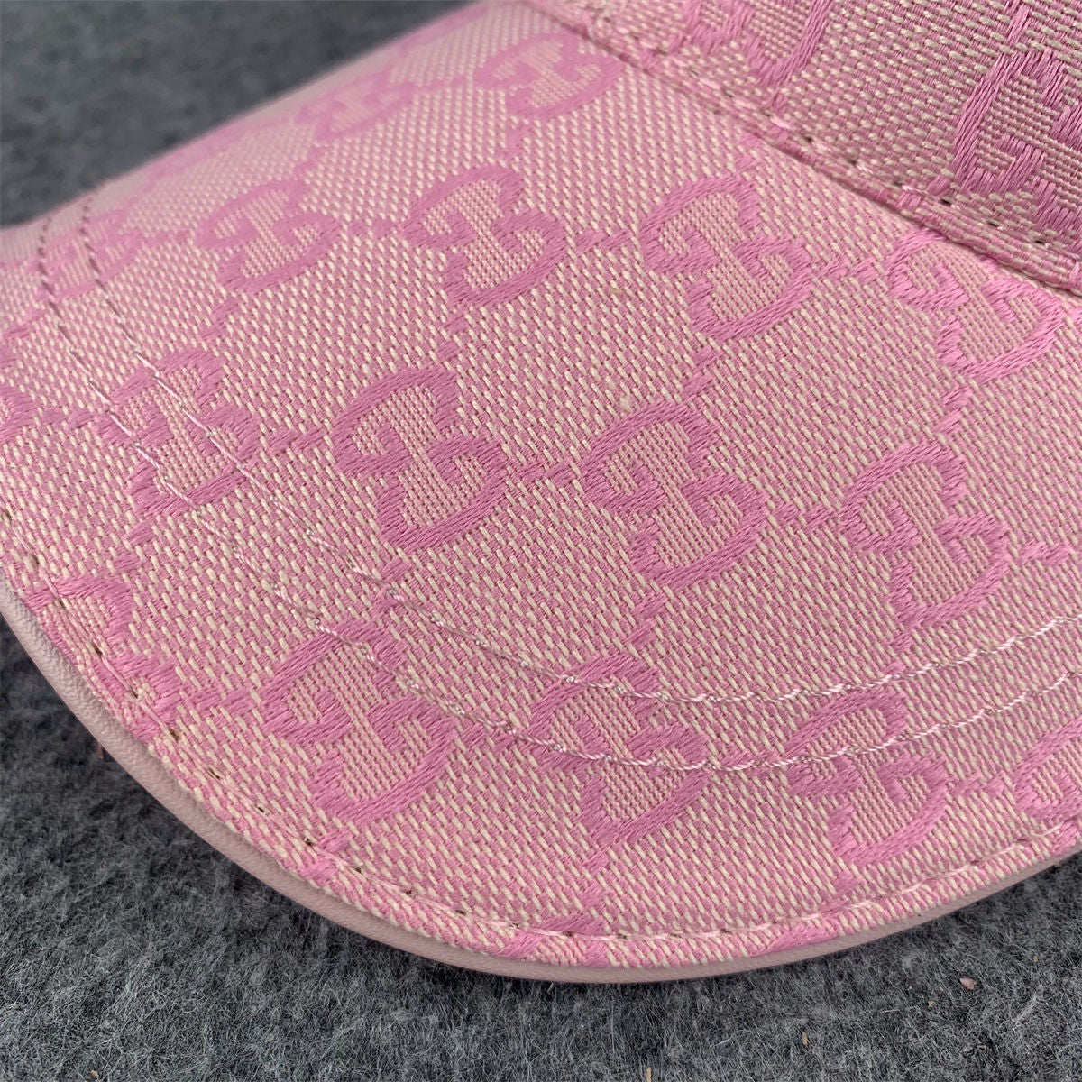 Gucci GG Canvas Baseball Cap/Hat 'Pink'